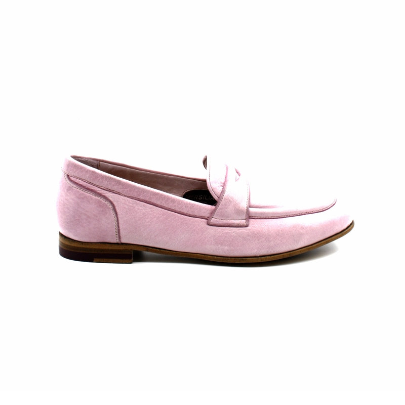 mocassin rose femme