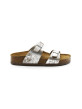 Mules Femme Birkenstock 1026958 Sydney Metallic Silver Regular